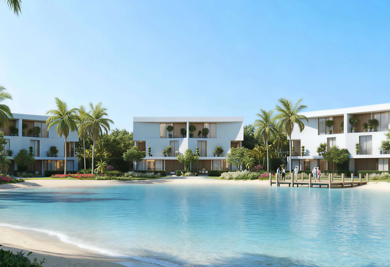 Rendering der Lunaya-Residenzen bei Dubai Parks and Resorts